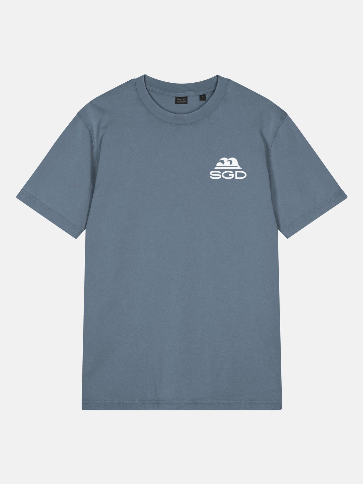 Endless Wave Tee front view in deep teal — Seas Get Degrees coastal graphic tee