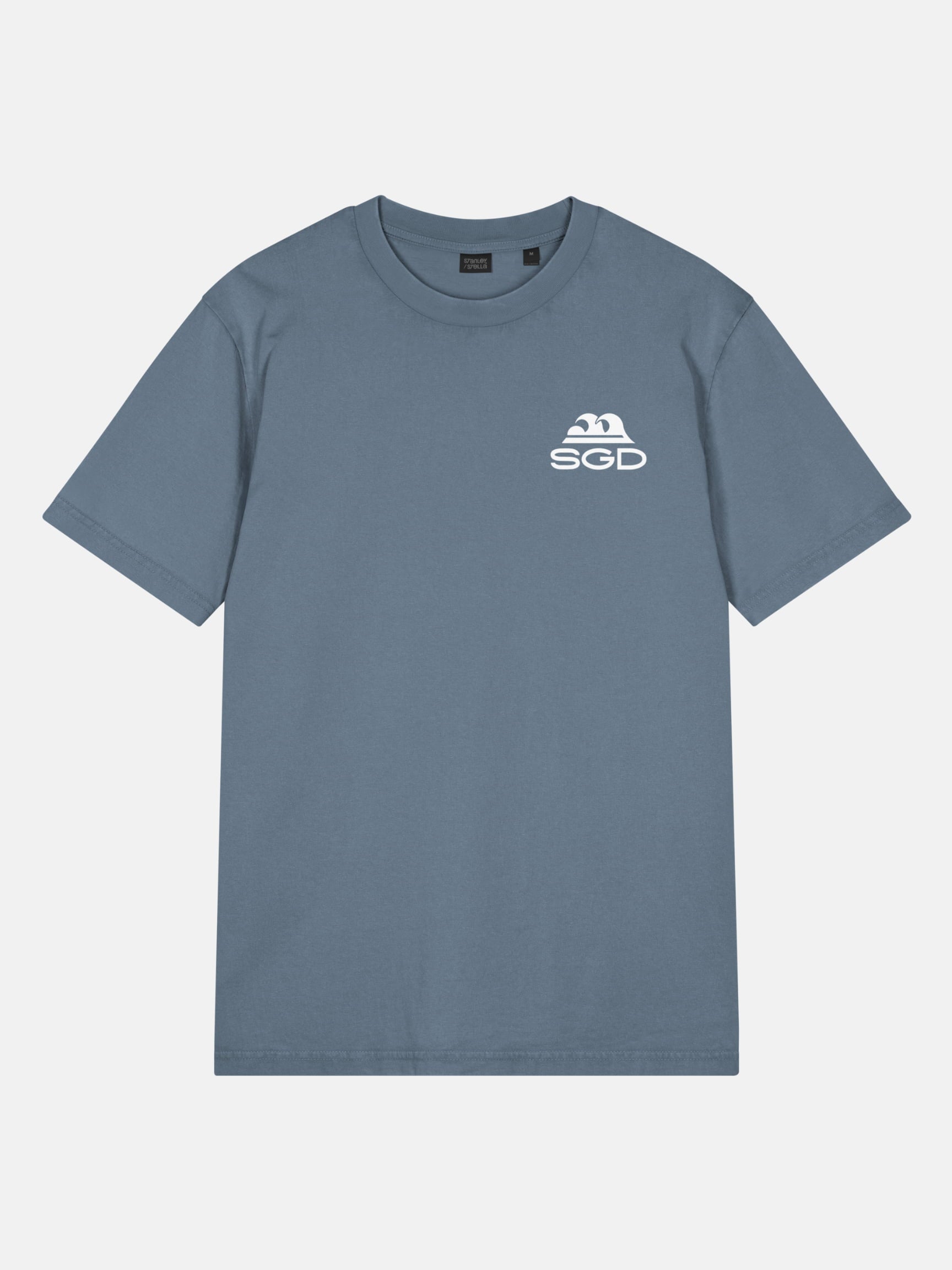 Endless Wave Tee front view in deep teal — Seas Get Degrees coastal graphic tee
