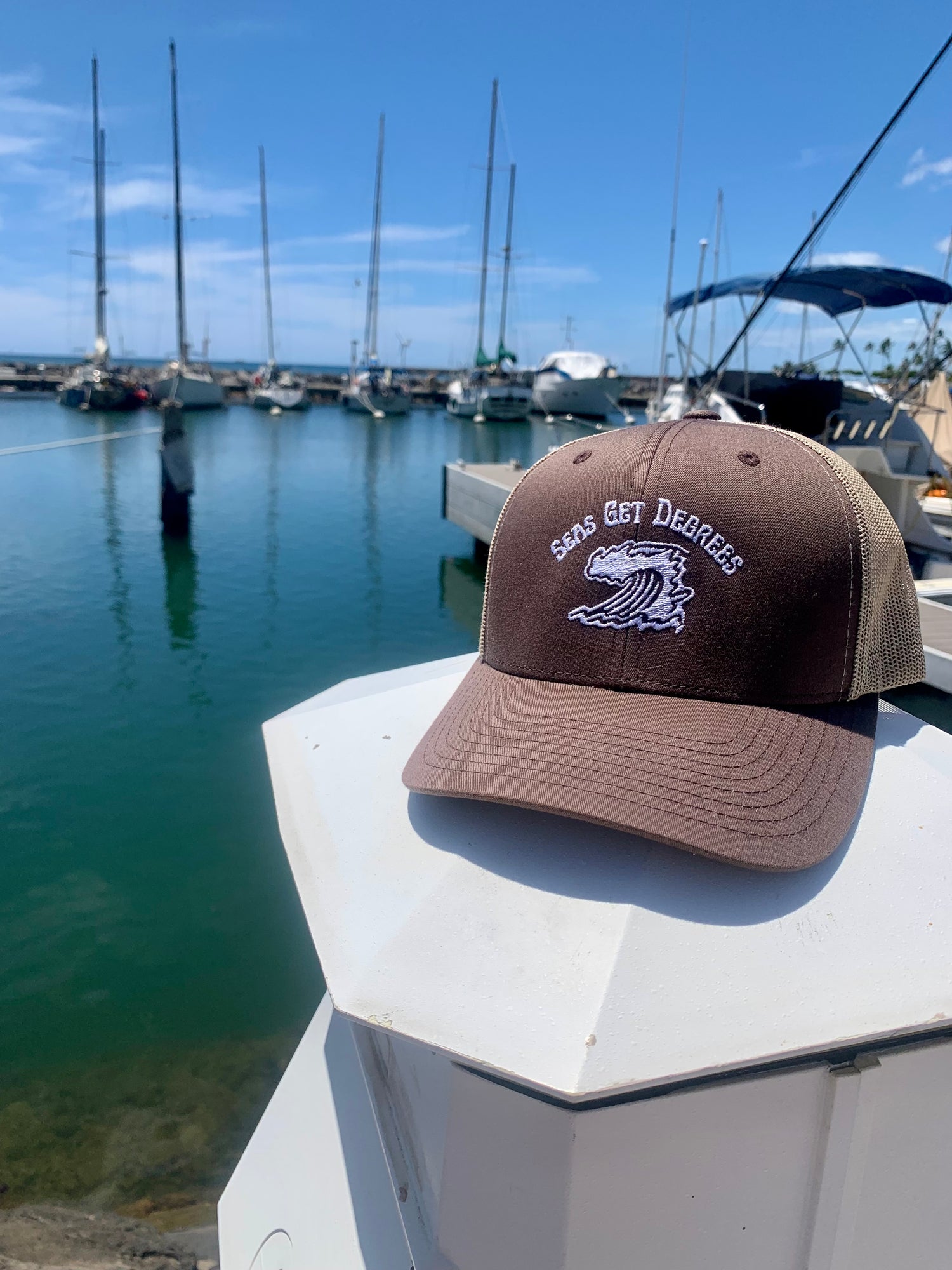 Endless Wave Trucker Hat (MC) by Seas Get Degrees