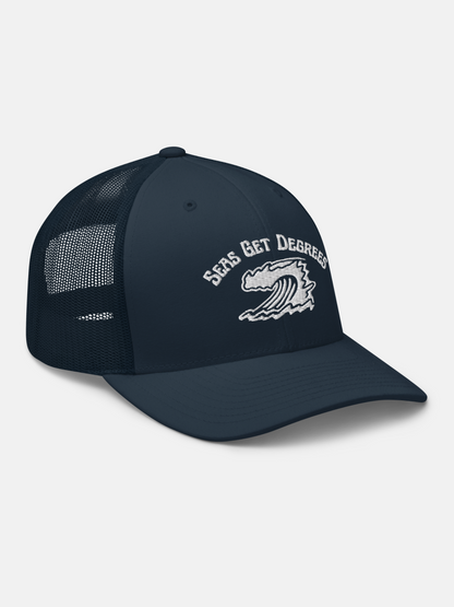 Endless Wave Trucker Hat by Seas Get Degrees