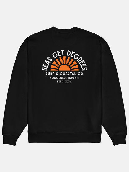 Golden Tide Oversized Sweatshirt by Seas Get Degrees
