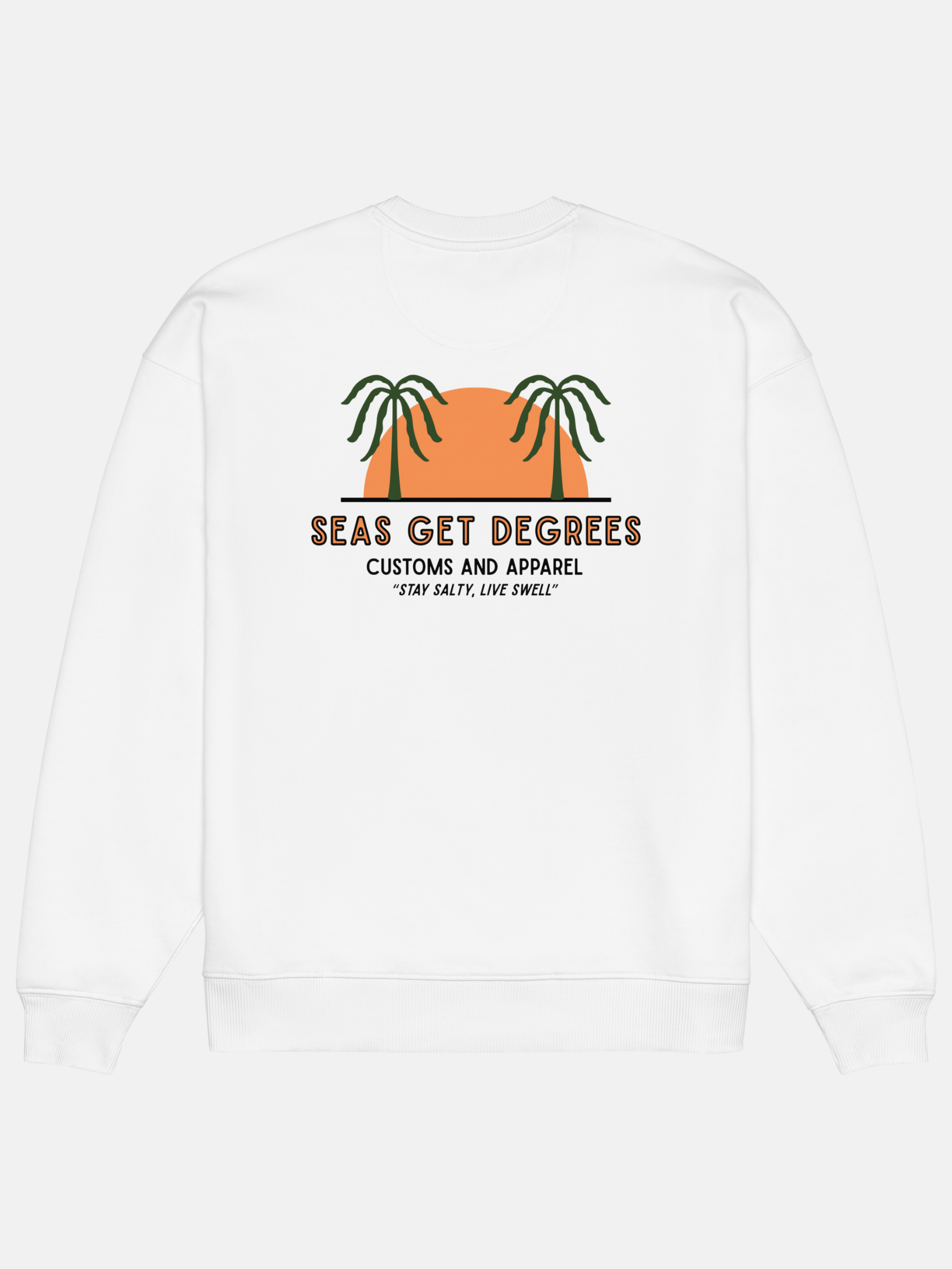 Live Swell Oversized Sweatshirt by Seas Get Degrees