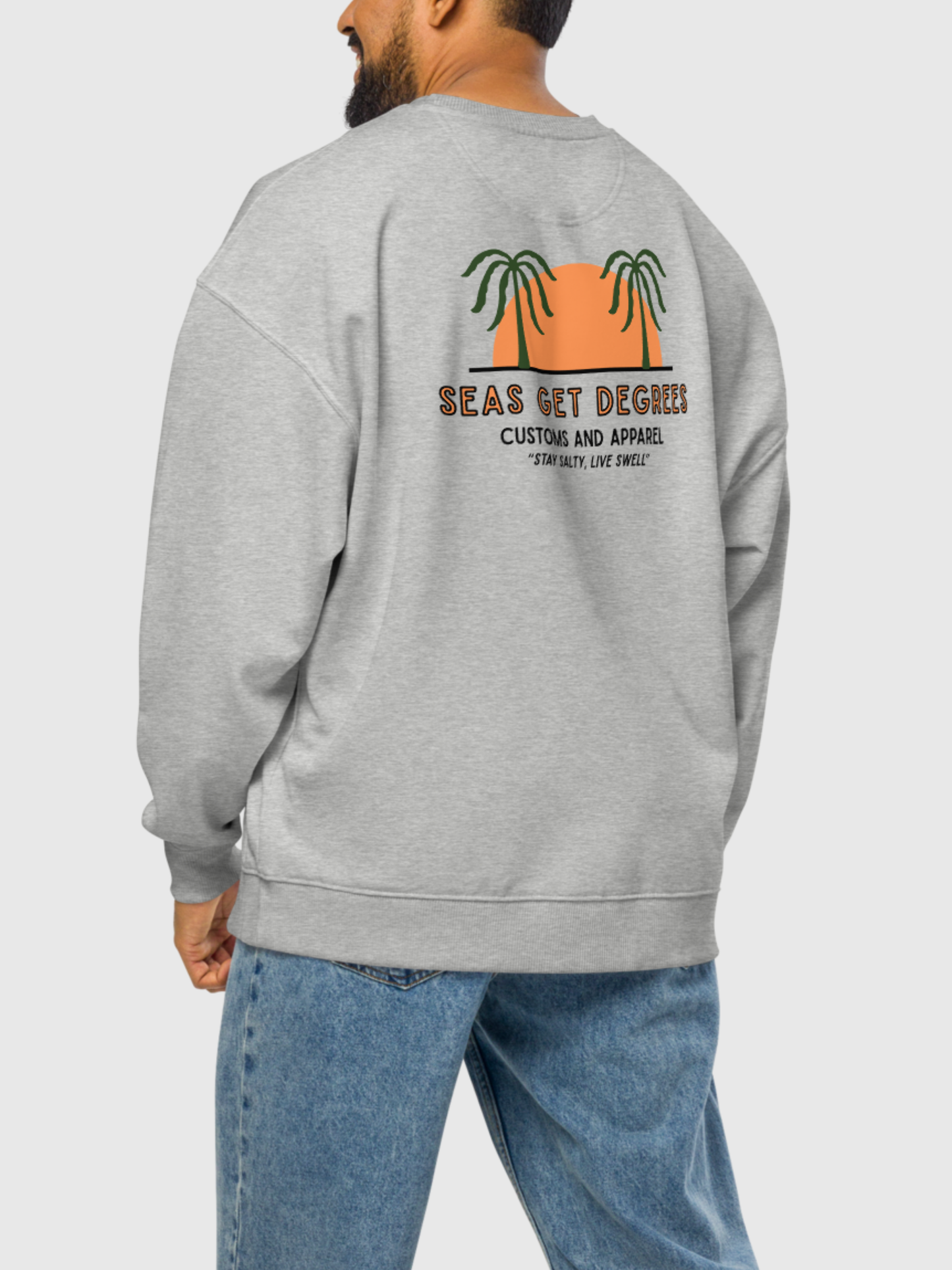 Live Swell Oversized Sweatshirt by Seas Get Degrees