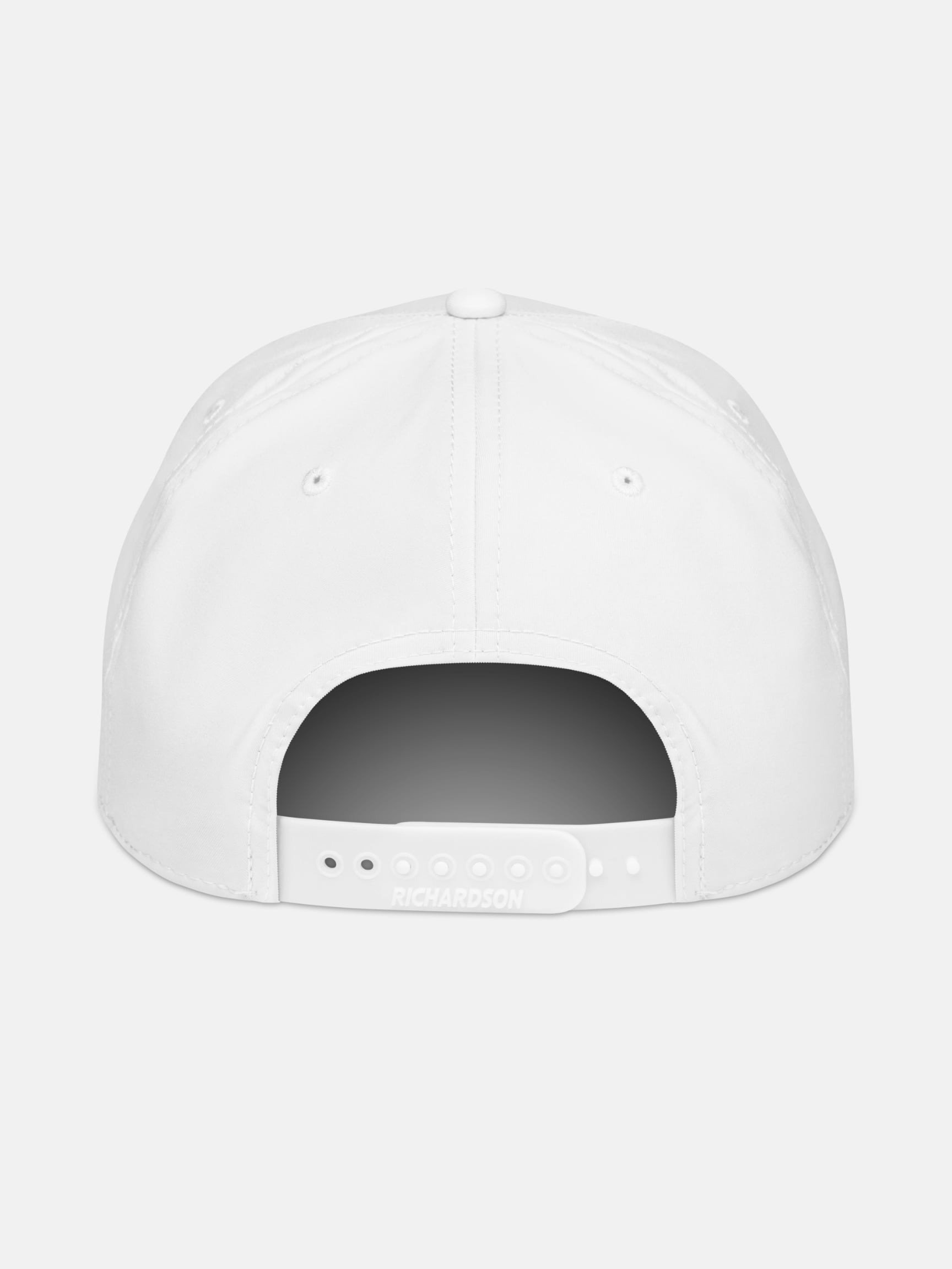 Live Swell Rope Hat back view in white and black — Seas Get Degrees