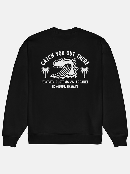 Out There Oversized Sweatshirt by Seas Get Degrees