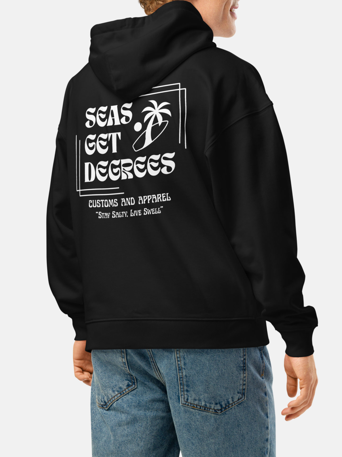 Stay Salty Oversized Hoodie by Seas Get Degrees
