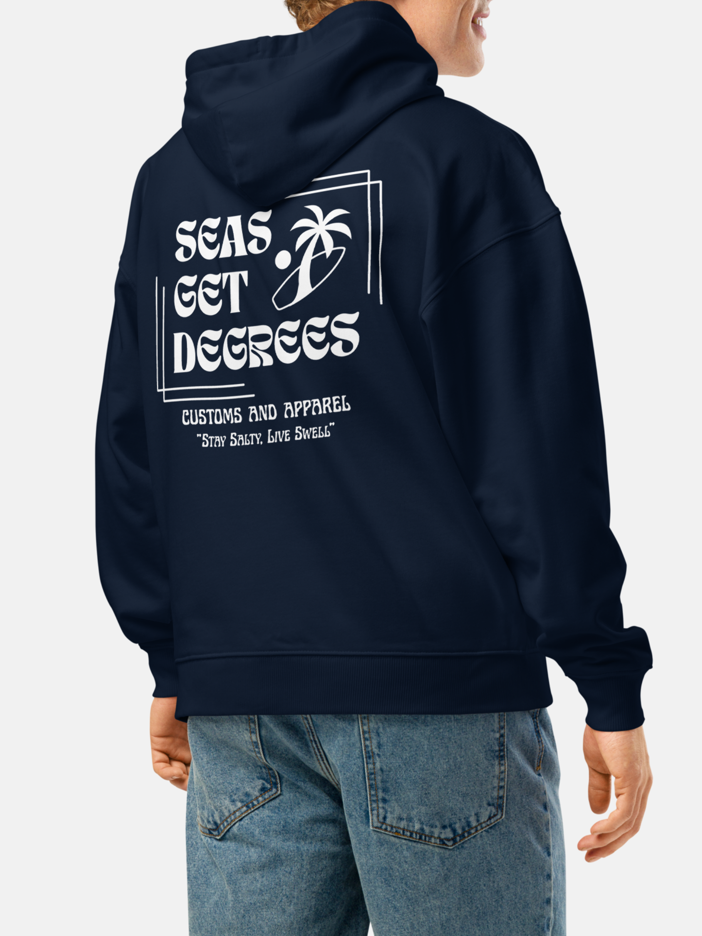 Stay Salty Oversized Hoodie by Seas Get Degrees