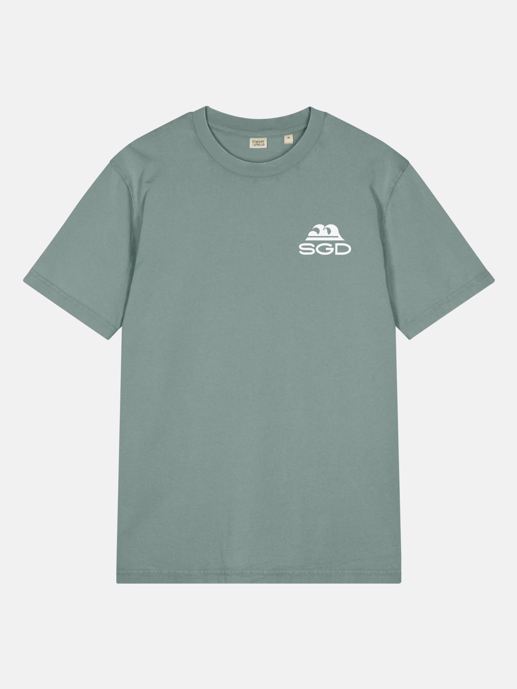 Stay Salty Tee front view in green bay — Seas Get Degrees coastal graphic tee