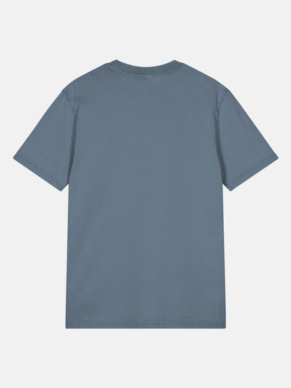 Seas Get Degrees Tee back view in deep teal — Seas Get Degrees