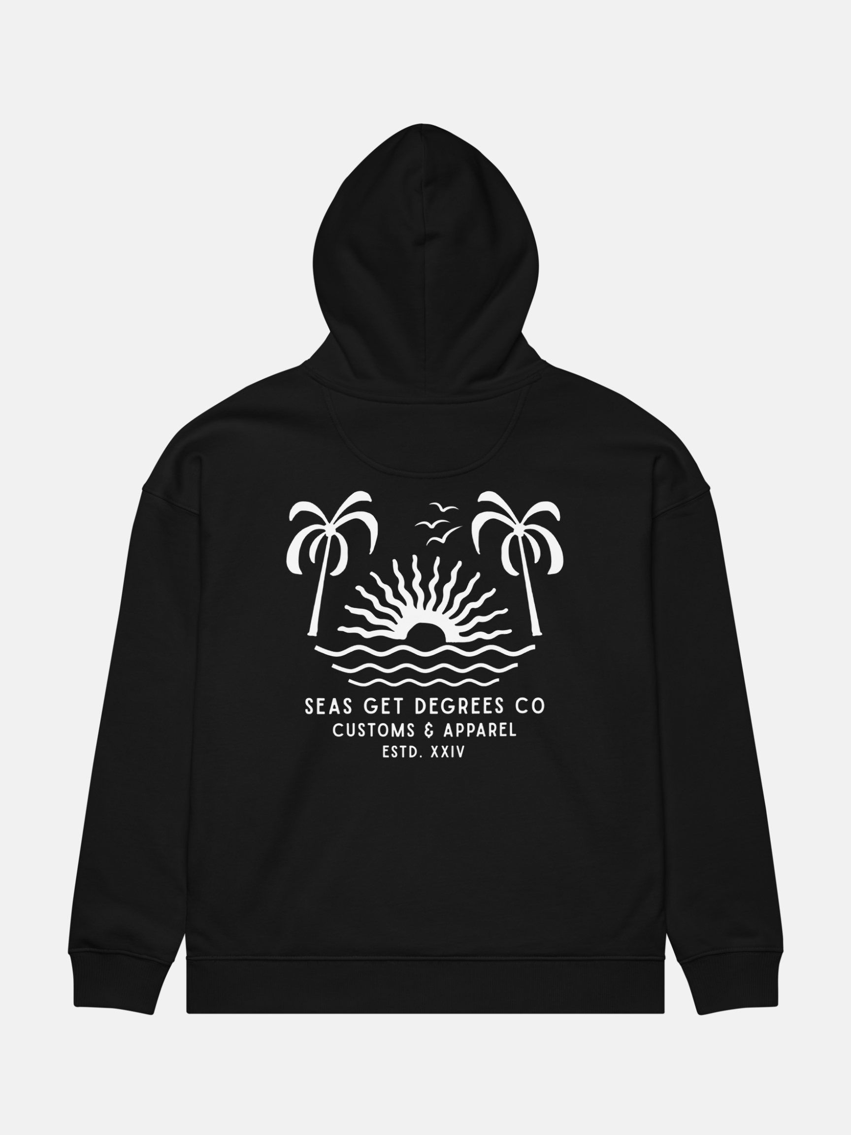 'Til Last Wave Oversized Hoodie by Seas Get Degrees