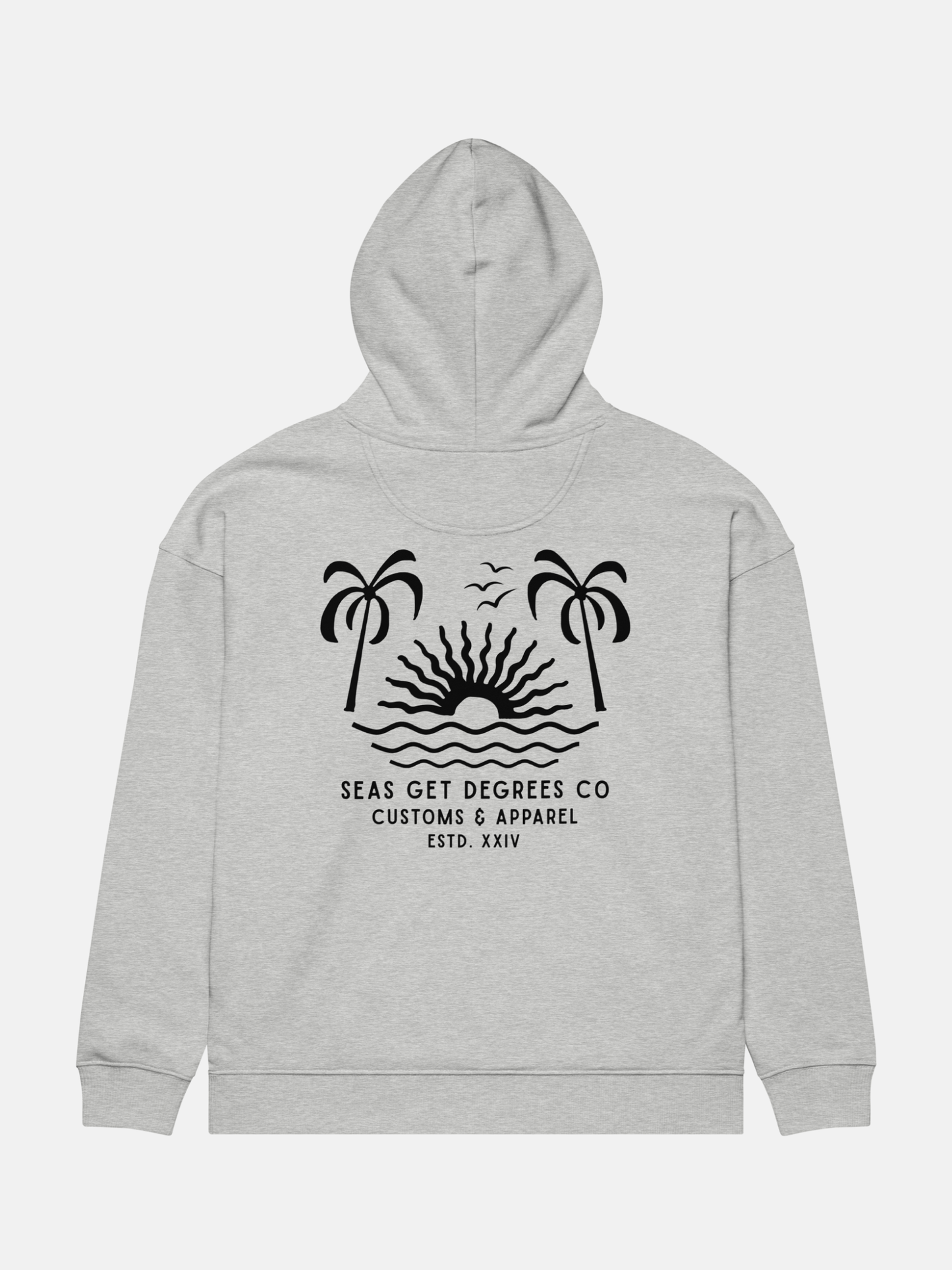 'Til Last Wave Oversized Hoodie by Seas Get Degrees