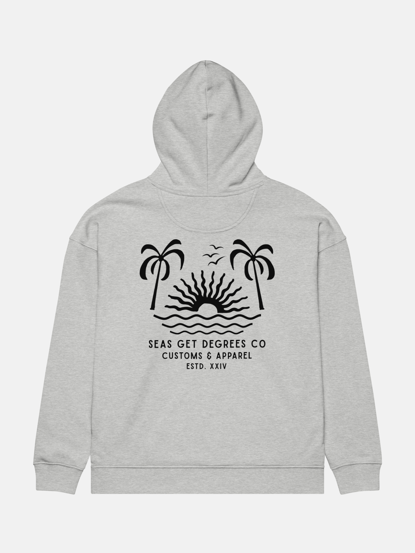 'Til Last Wave Oversized Hoodie by Seas Get Degrees