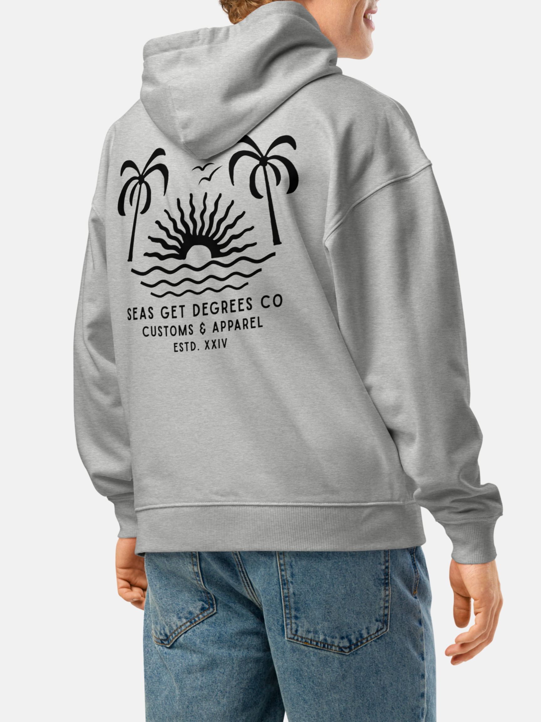 'Til Last Wave Oversized Hoodie by Seas Get Degrees