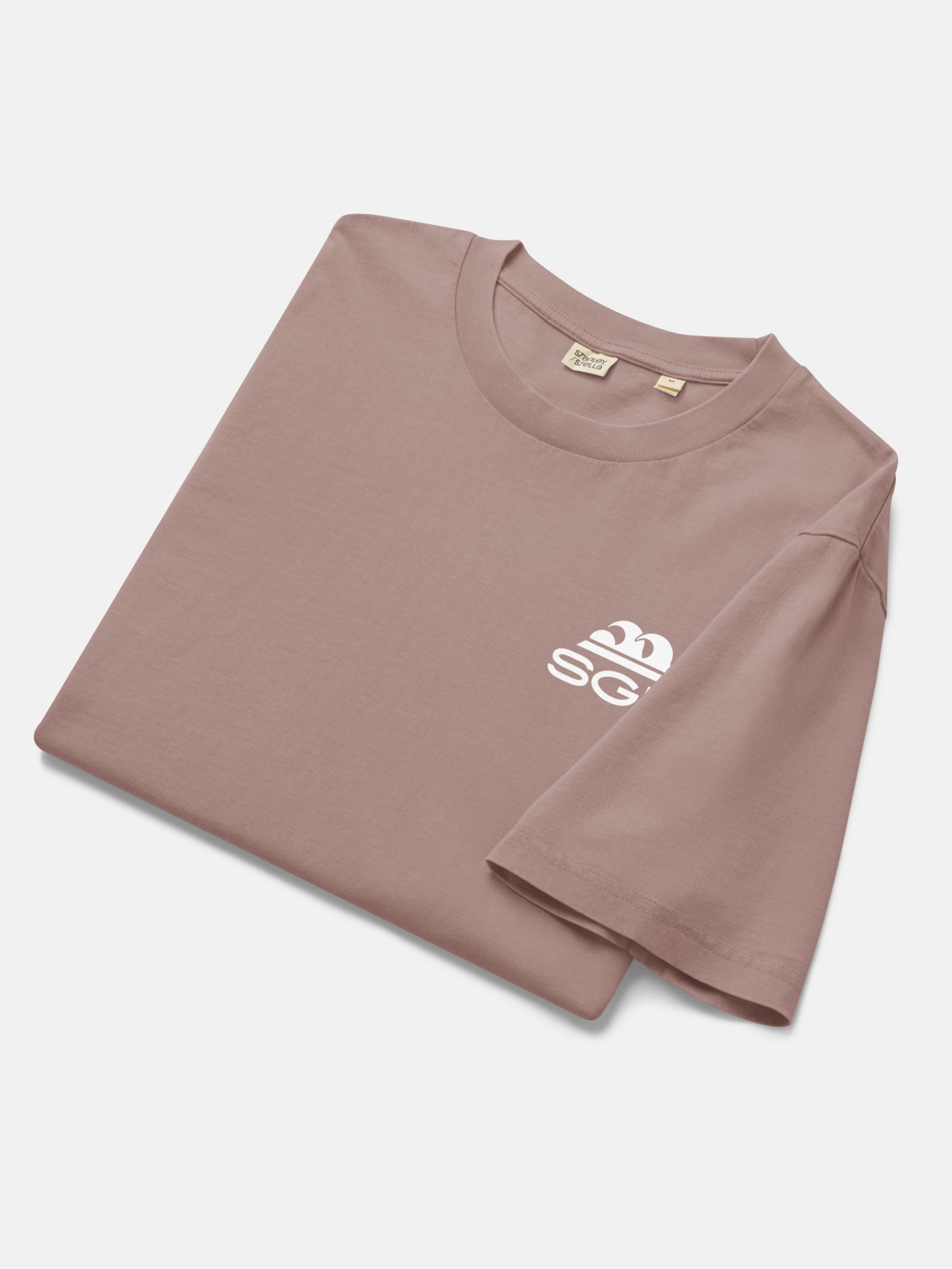 'Til Last Wave Tee folded flat lay in kaffa coffee — Seas Get Degrees